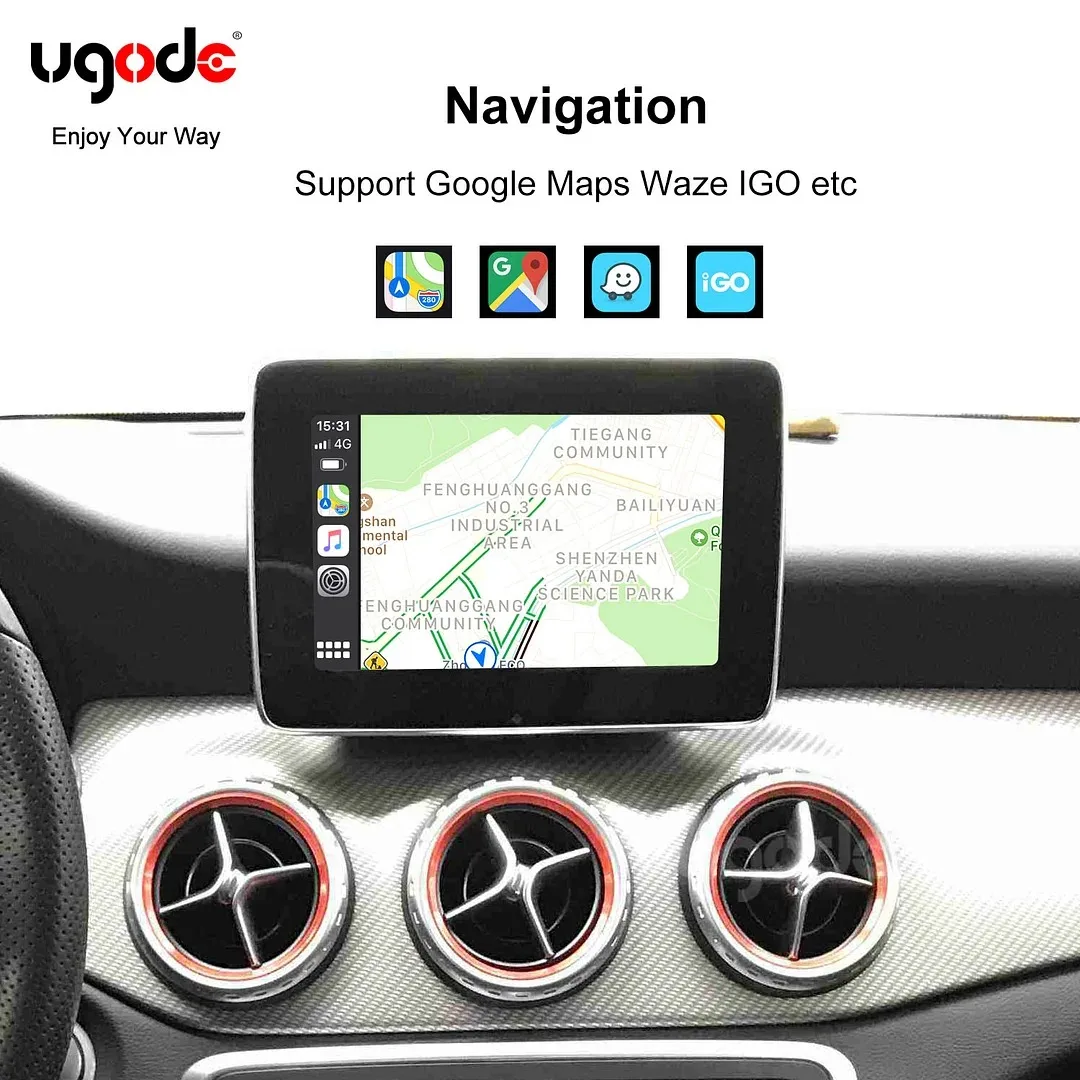 Фото Ugode Wireless Wired CarPlay Android Auto Decoder Box MirrorLink AirPlay for Mercedes Benz V-Class W447 Vito NTG5.0 2014-2018​ №4