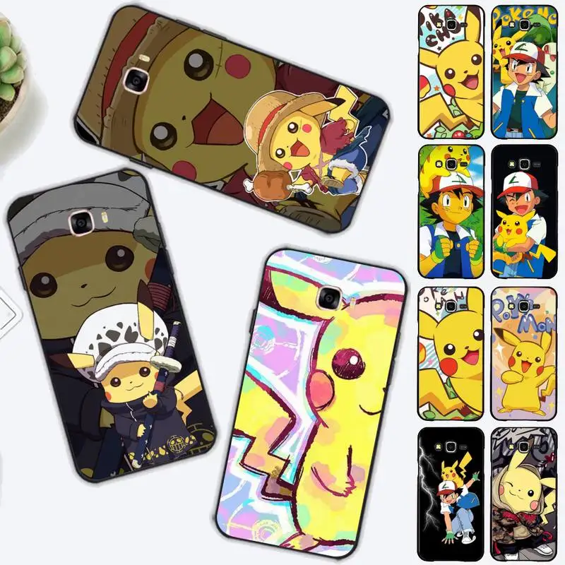 

BANDAI Pokemon Anime Pikachue Phone Case for Samsung J 2 3 4 5 6 7 8 prime plus 2018 2017 2016 core