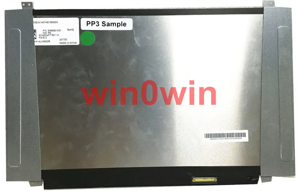 

For M140NVF7 R0 14.0 1080P FHD eDP 40 pins IPS Display Panel