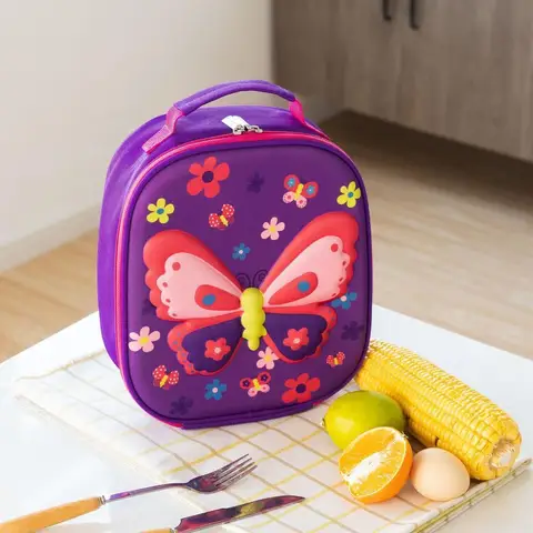 Детская мультяшная сумка для ланча, портативная Изолированная Термосумка для ланча, сумки для пикника, сумки для хранения молочной бутылки для девочек и мальчиков