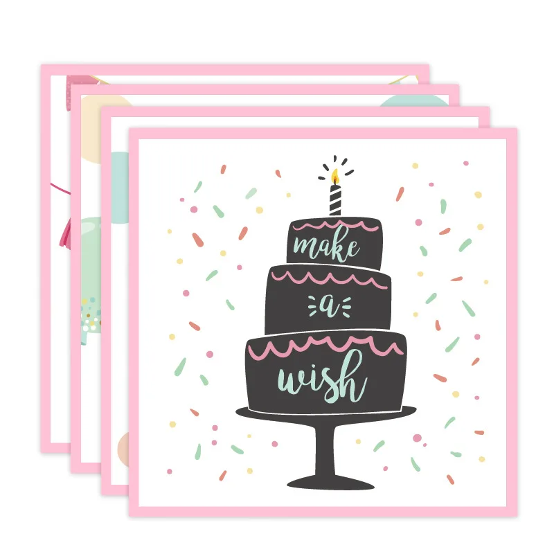 Поздравительная открытка с днем рождения мультяшный рисунок подарочные