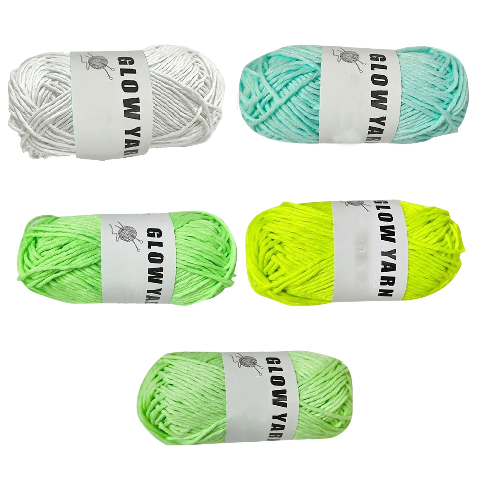 70M Novel Luminous Functional Yarn Glow In The Dark Polyester Chunky Yarn 2mm For Sewing Handmade Knitted Accessories Knitting