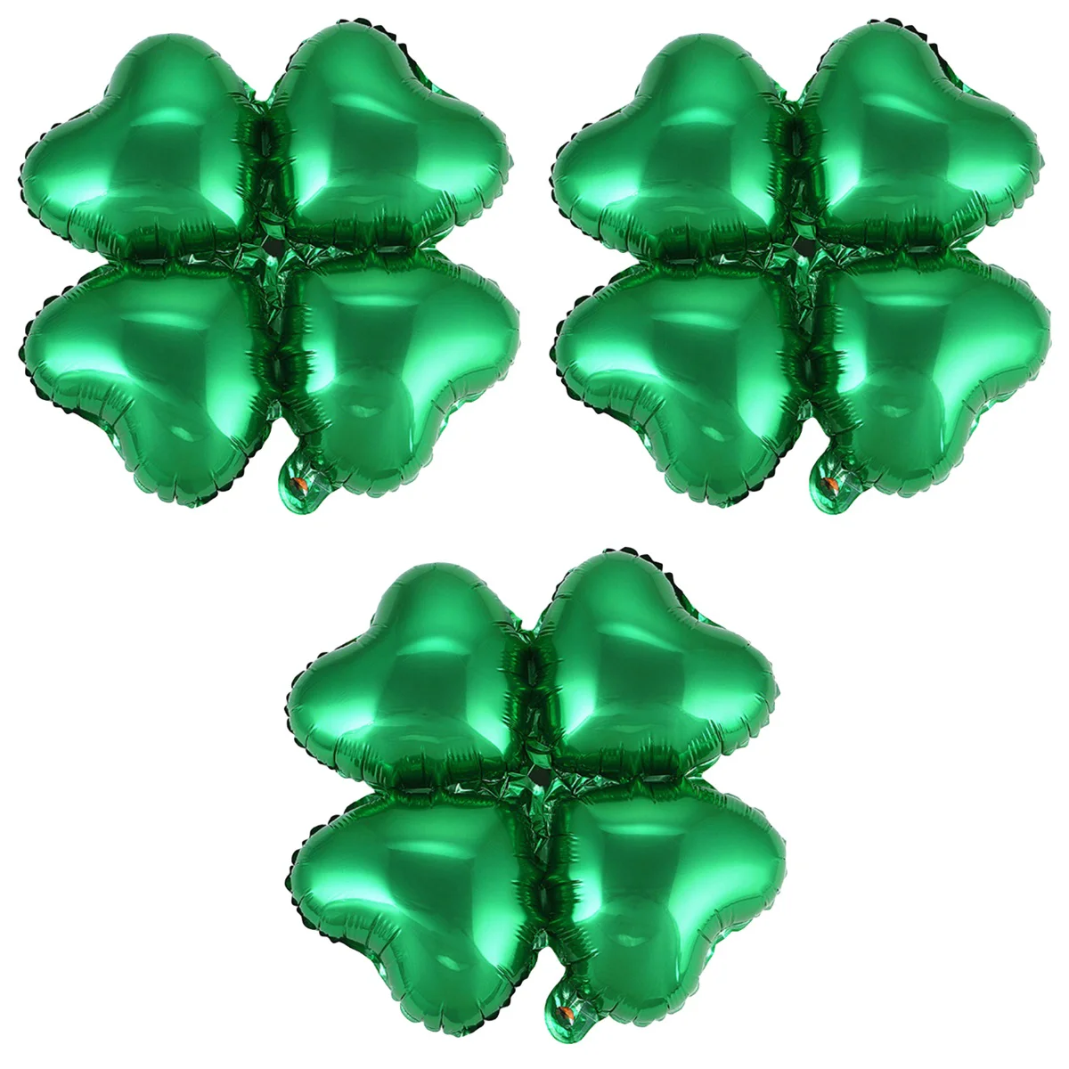 

36 pcs Lovely Heart Shape Four Leaf Foil Balloons Green Party Decor Balloon for Wedding Birthday Festival