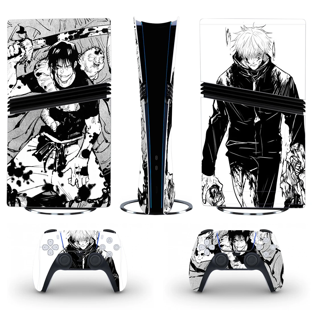 Фото Jujutsu Kaisen Gojo New PS5 Pro цифровая наклейка на кожу протектор наклейка крышка для контроллера консоли PS5 Pro виниловая наклейка №1