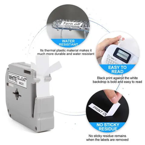 Лента для этикеток 20PK, 12 мм, фотосессия для принтера PTM95 PT70BM