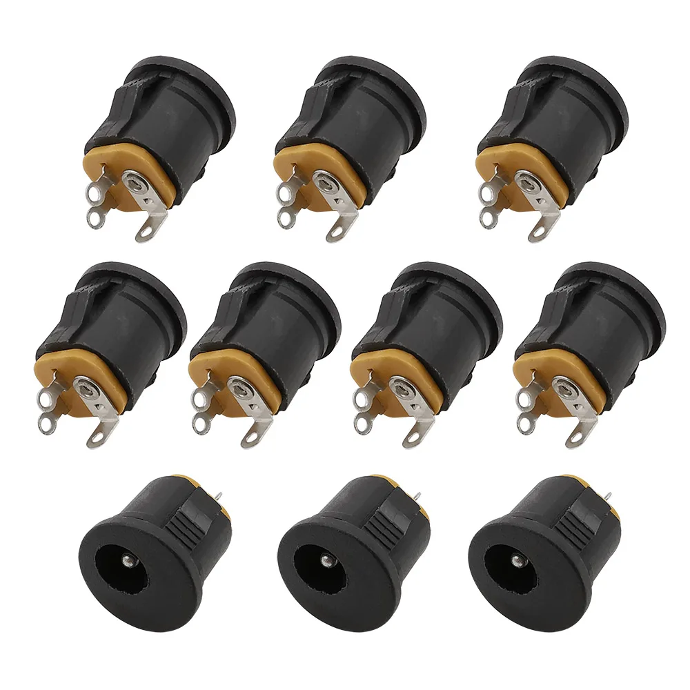 

10 шт. DC-022K 5,5x2,1 мм источник питания постоянного тока гнездовой разъем для монтажа на панель 2,1*5,5 мм разъем питания постоянного тока защелкива...