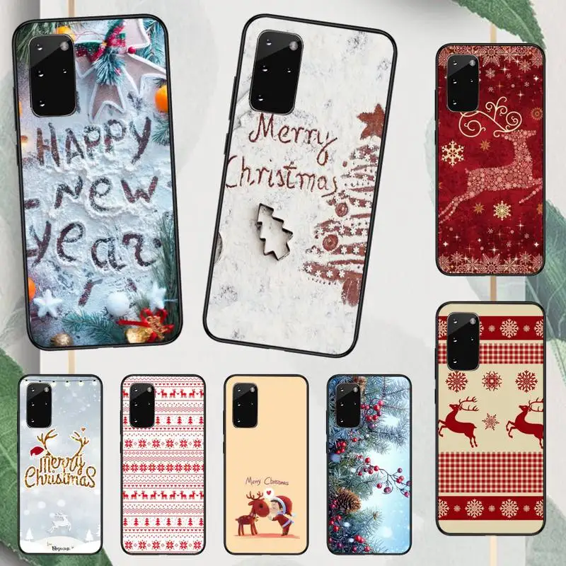 

Merry Christmas New Year deer bear Phone Case For Samsung galaxy A S note 22 52 21 20 53 51 71 12 13 10 32 50 fe ultra plus