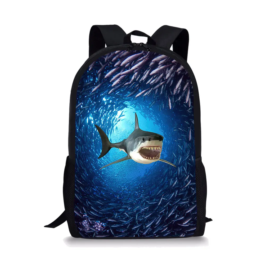 Shark Printing Backpack for Kid Shoulders Bag Fashion School Bag for Teenage Girl Children Travel Plecaki Szkolne