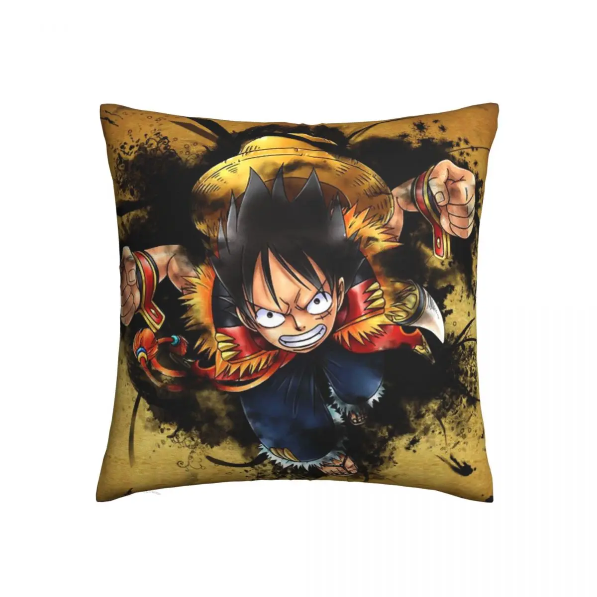 

Luffy чехол для подушки из полиэстера One Piece диван в стиле аниме стул декоративные мягкие декорации