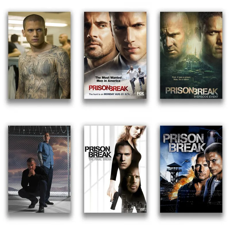 

Prison Break Movie Print Art Canvas Poster For Living Room Decor Home Wall Picture