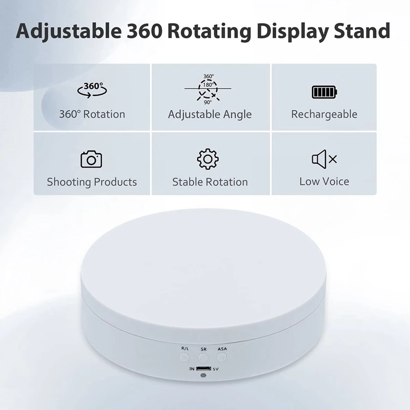 360 Degree Rotating Stand For Photography, 360°Rotating Stand, Display Table For Jewelry,Watches, Digital Products