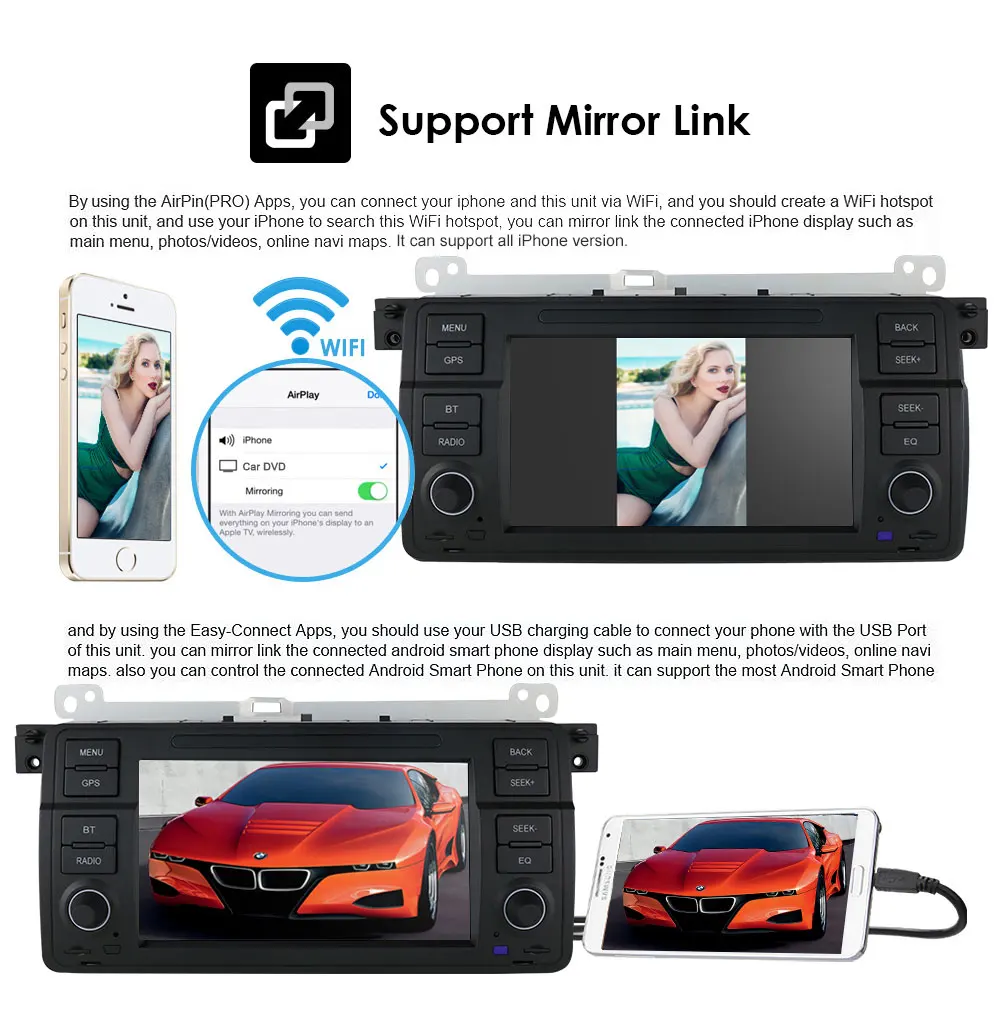 $120.00 1Din Car Radio Multimedia GPS Navigation For BMW E46 M3 Rover 75 MG ZT Player Stereo Audio Head Unit WIFI Quad Core Bluetooth FM