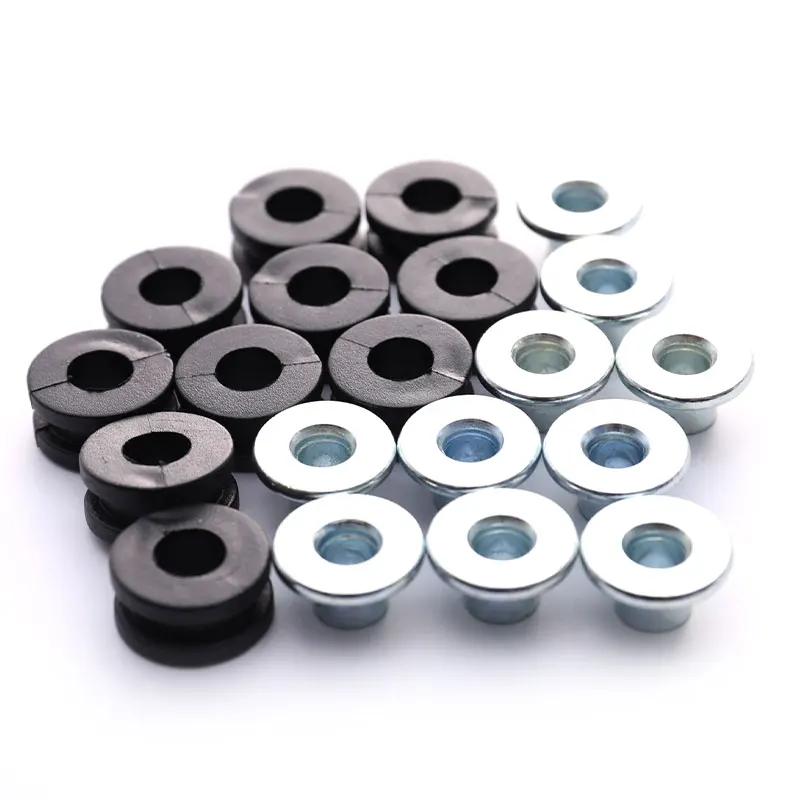 

10 шт. боковая крышка мотоцикла резиновые прокладки Обтекатели амортизирующее кольцо черный 19 × 9 мм