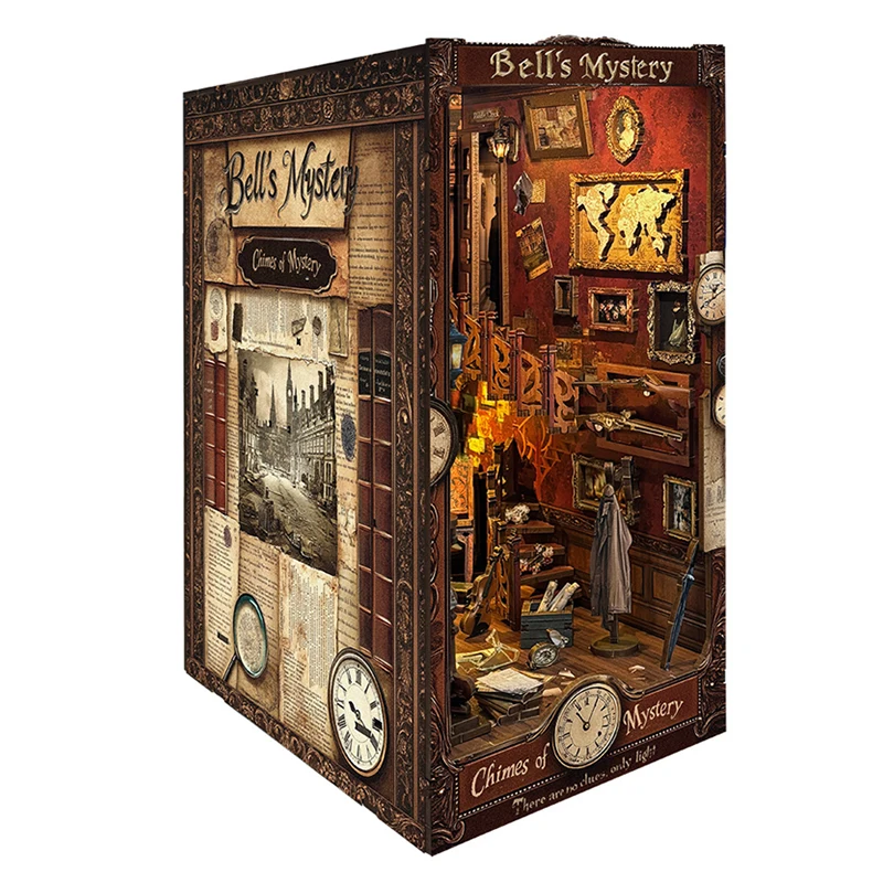 DIY книжный уголок наборы вставок для полки колокольчик таинственный коттедж