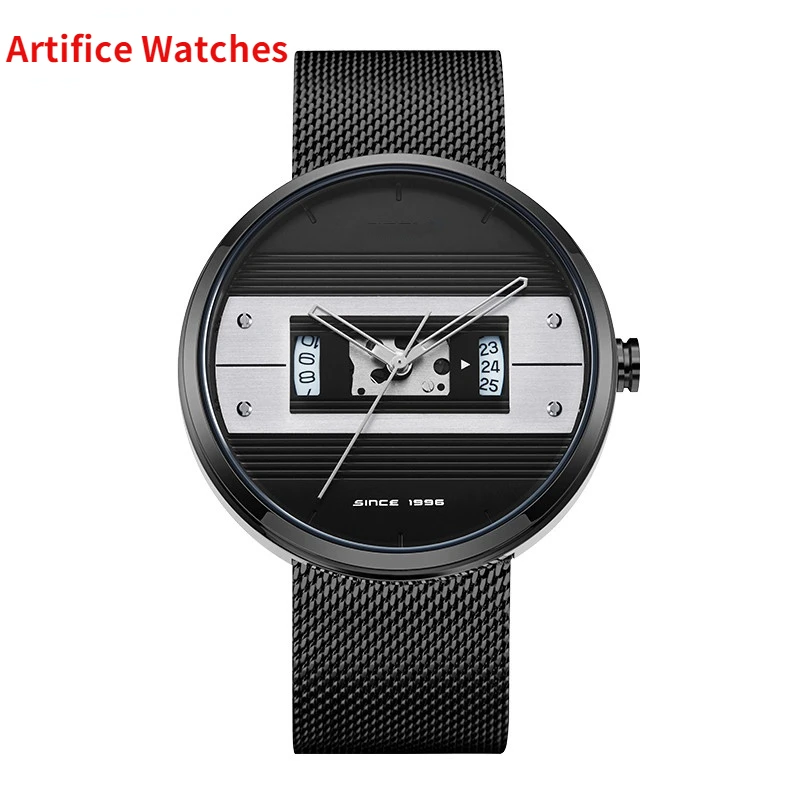 

Fashion Creative Men's Wrist Watch Waterproof Military Army Stainless Steel Male Clock Top Brand Luxury Man Sport Watches