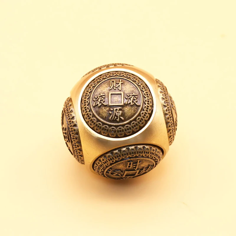 Шестигранный четыре благословения удача деньги спиннер куб для снятия стресса