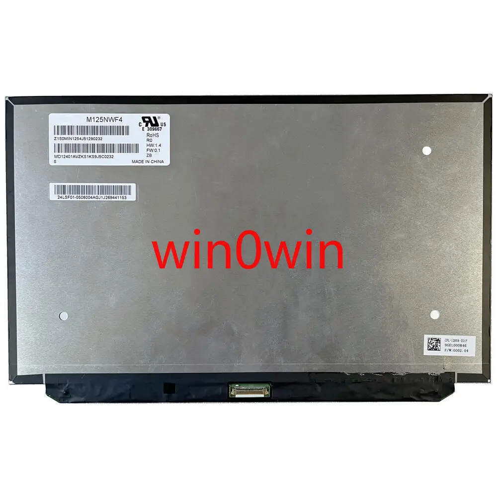 

For M125NWF4 R0 fit N125HCE-GN1 B125HAN02.2 12.5 inch IPS Screen Panel Matrix