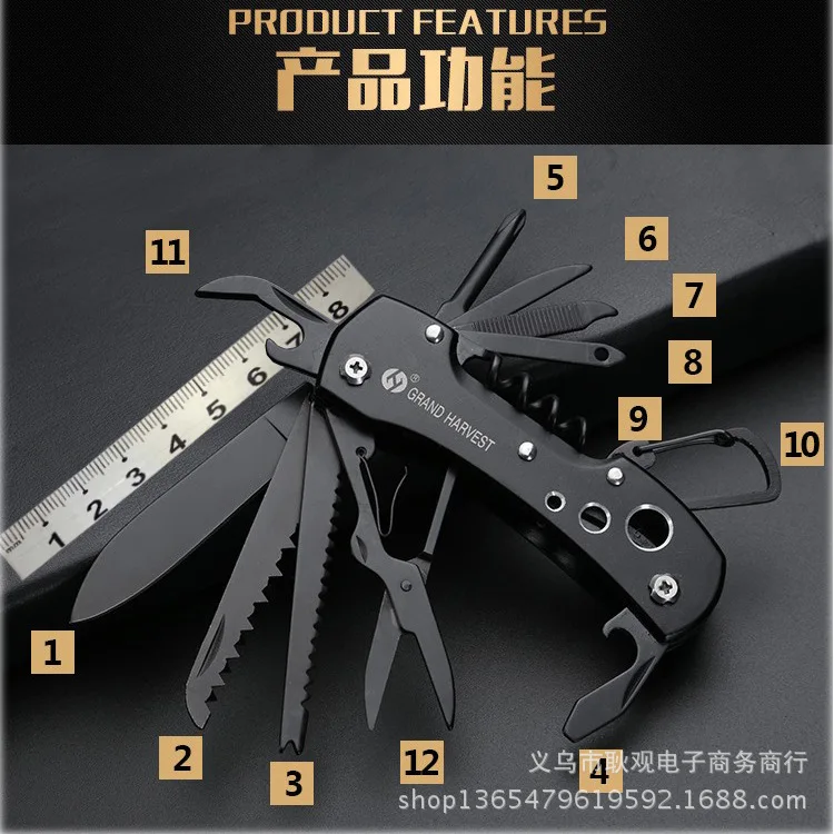 

Newest Functional Swiss 91mm Folding Knife Stainless Steel Multi Tool Army Knives Pocket Hunting Outdoor Camping Survival Knives