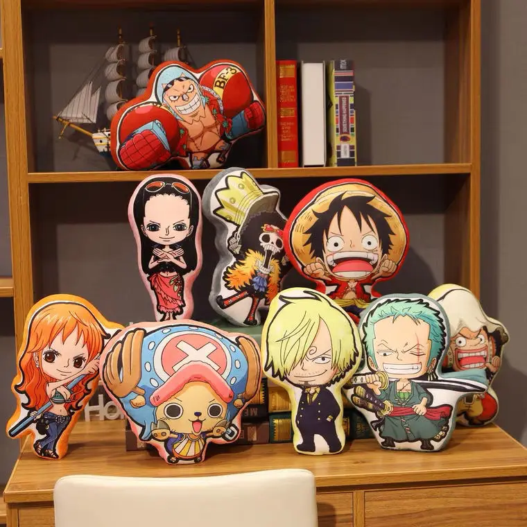 

One Piece Zoro Anime Pillow Cute Plush Doll Soft Stuffed Children Knee Pillows Sleep Long Plush Toys Gift For Kids Girlfriend