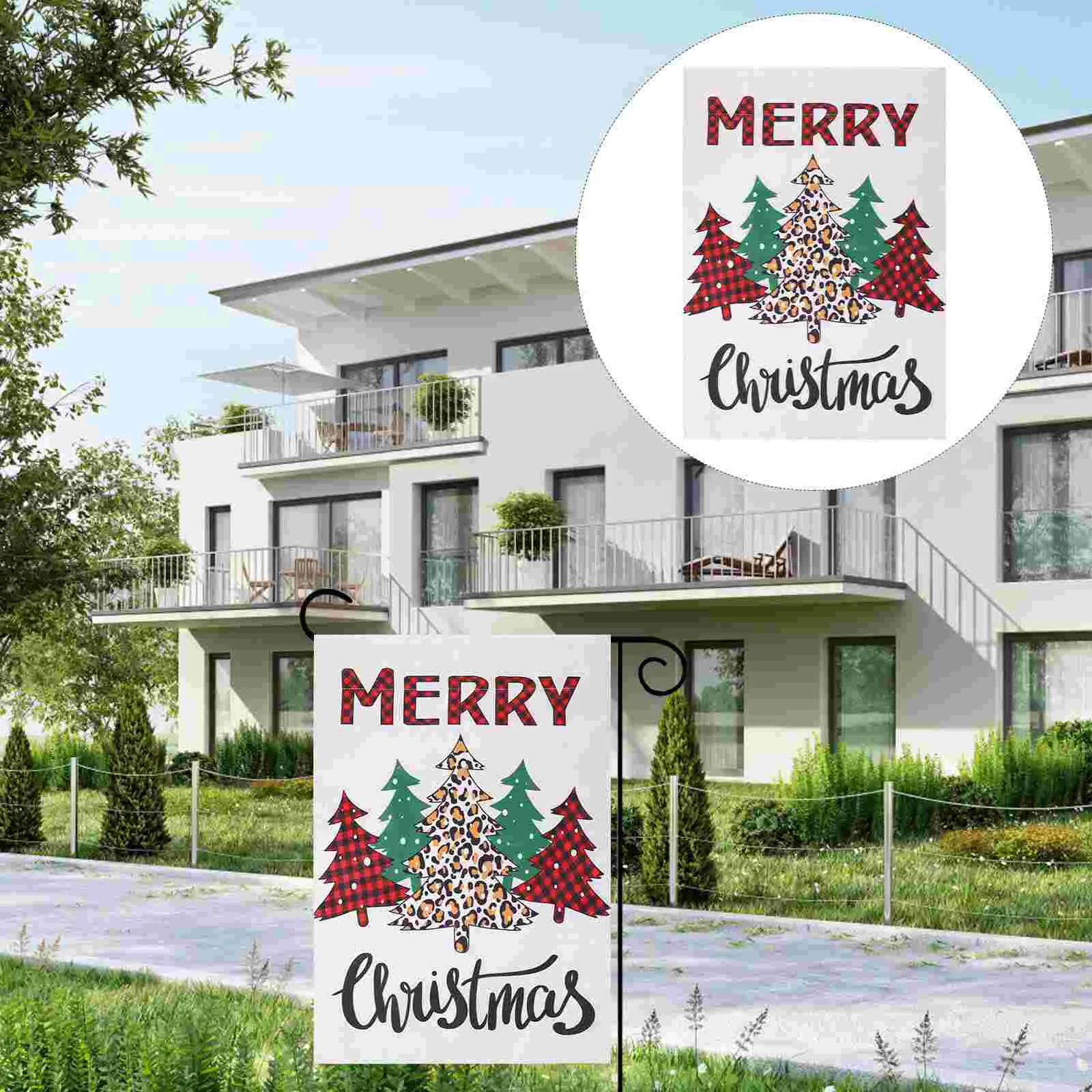 

Christmas Decorative Flag Banner Door Wall Window Decoration Party Decorative Prop