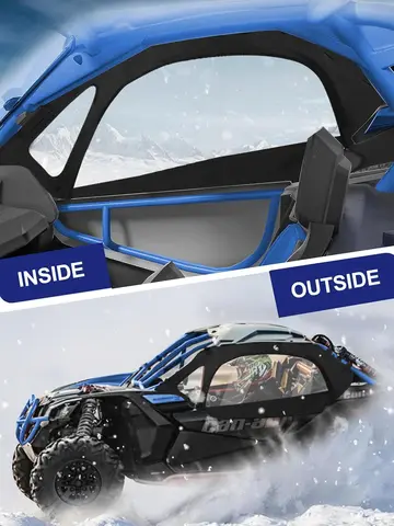 Can-Am Maverick X3 2017-2025 Полностью Защитное Мягкое Заднее Ветровое Стекло