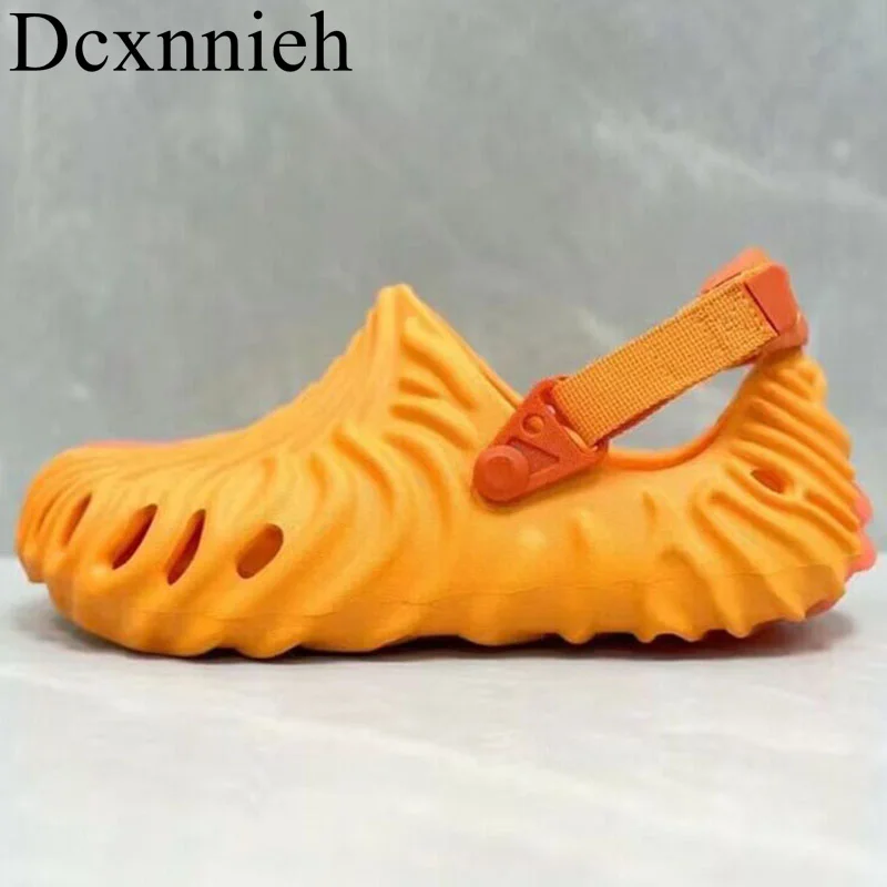 

2023 New Rubber Anti slip Flat Sandals Candy Color Outdoor Vacation Beach Shoes Women's Summer Breathable Sandals Unisex