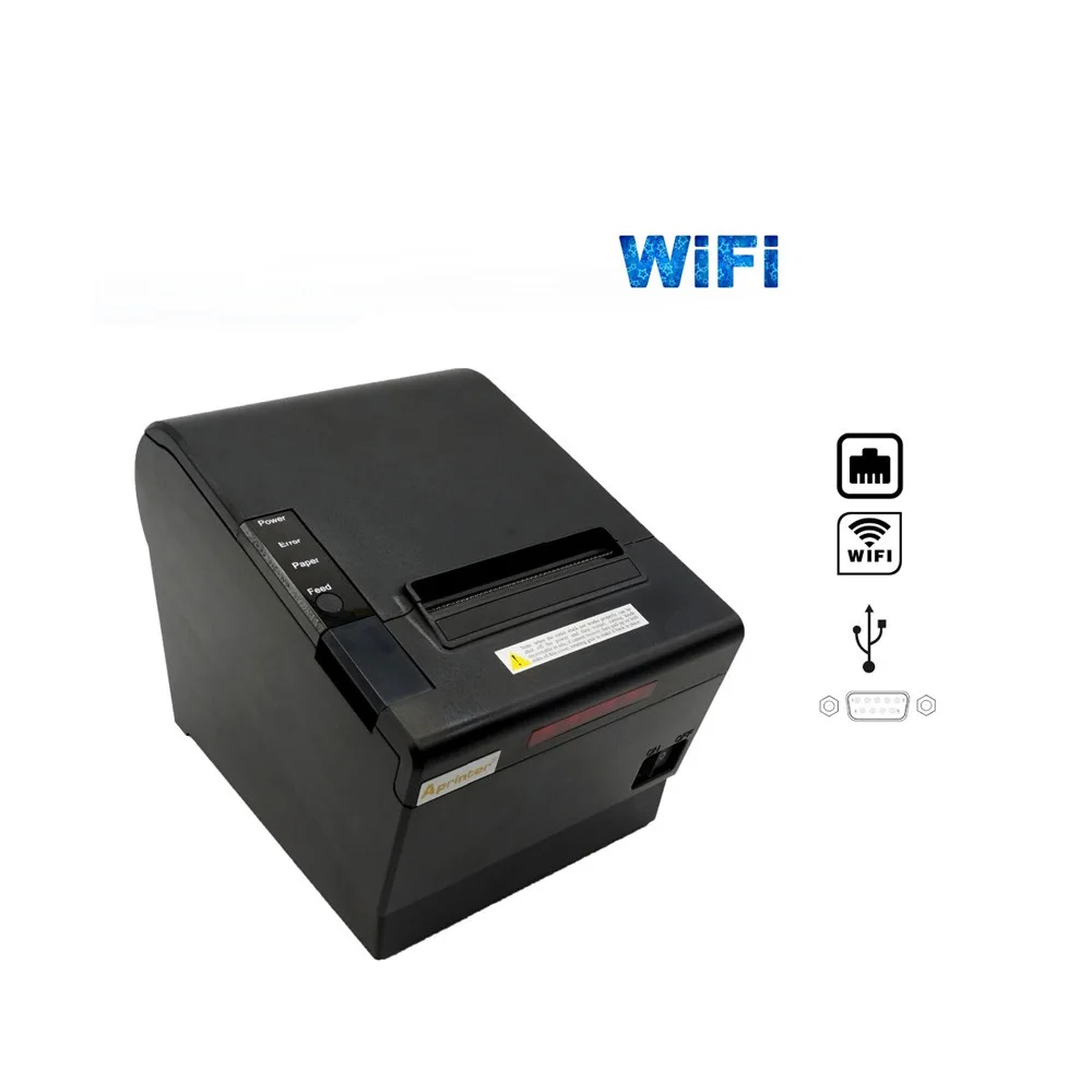Фото Портативный термопринтер для чеков 80 мм (3 дюйма) с Bluetooth и Wi-Fi, с автообрезчиком №2