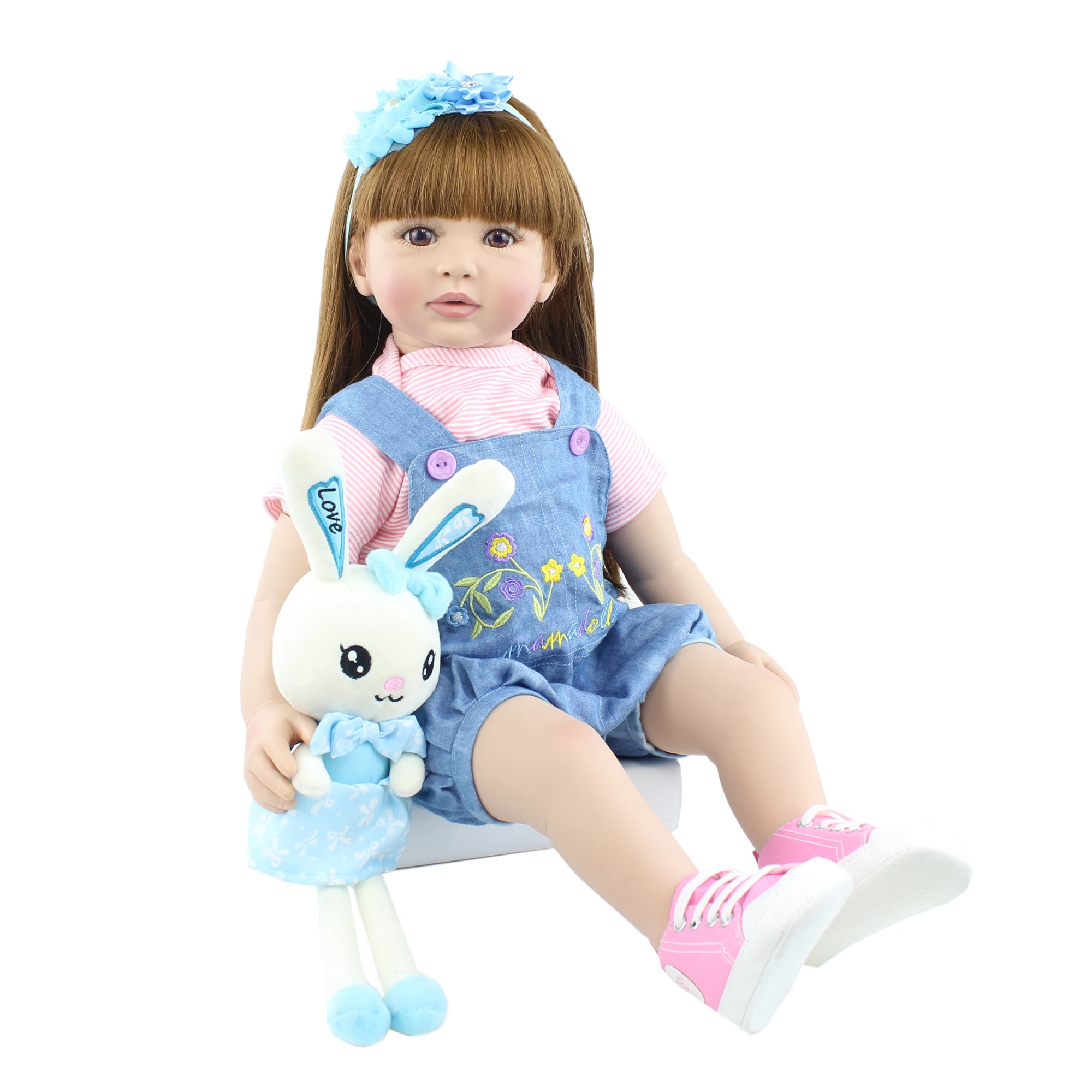 Силиконовая кукла-Реборн 60 см Реалистичная виниловая кукла-Малыш принцессы с