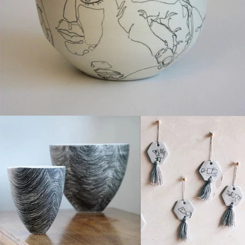 Керамические разноцветные карандаши с искусственной глазурью |