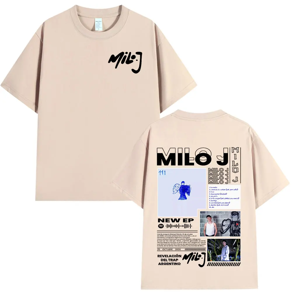 Рэпер Milo J 111 футболки с графическим принтом альбома мужские и женские модные