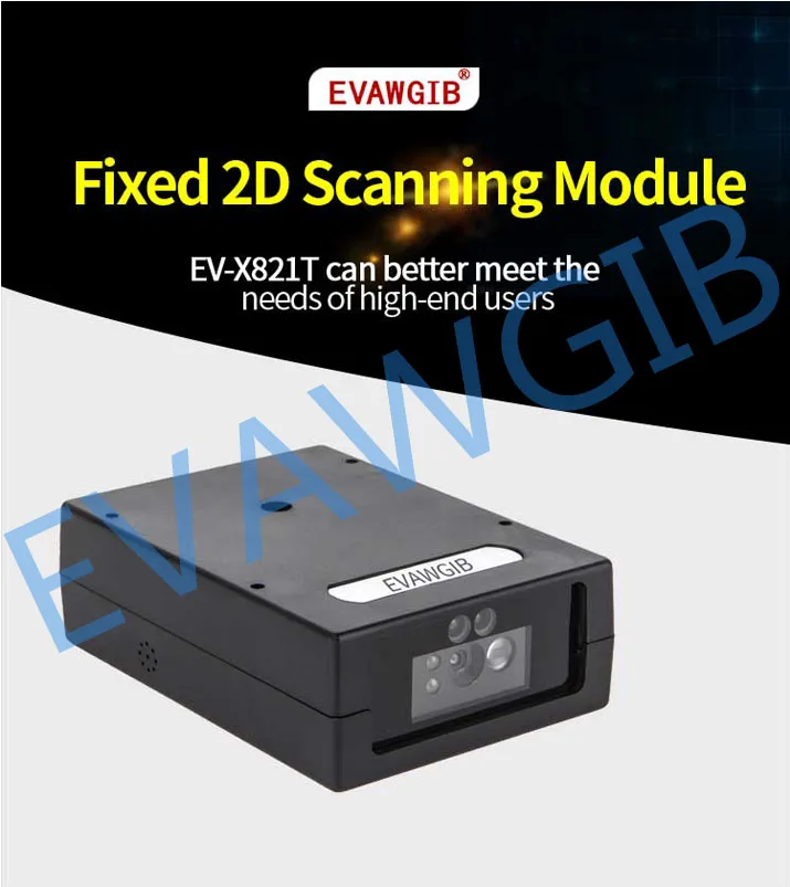 EVAWGIB интерфейс RS232 QRcode 1D/2D сканер штрих-кода CMOS модуль Встроенный фиксированный