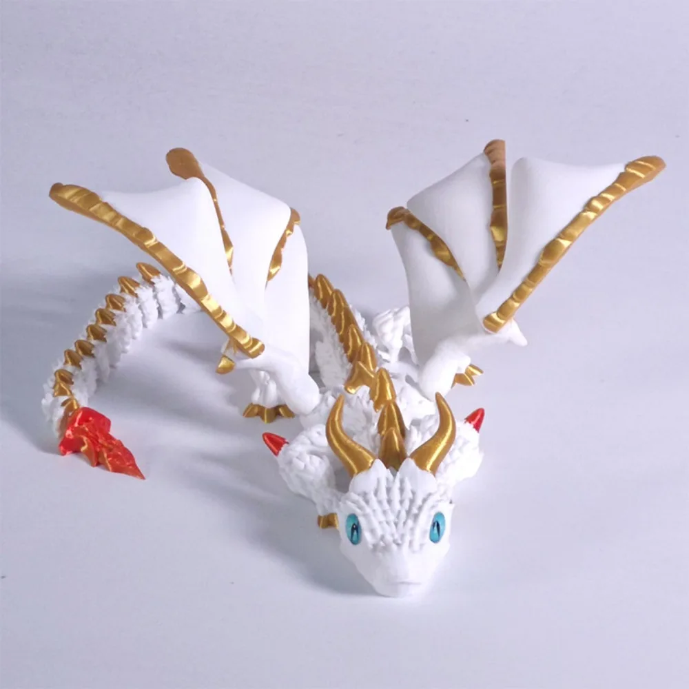 

Пластиковый 3D-печатный дракон Wyvern с крыльями