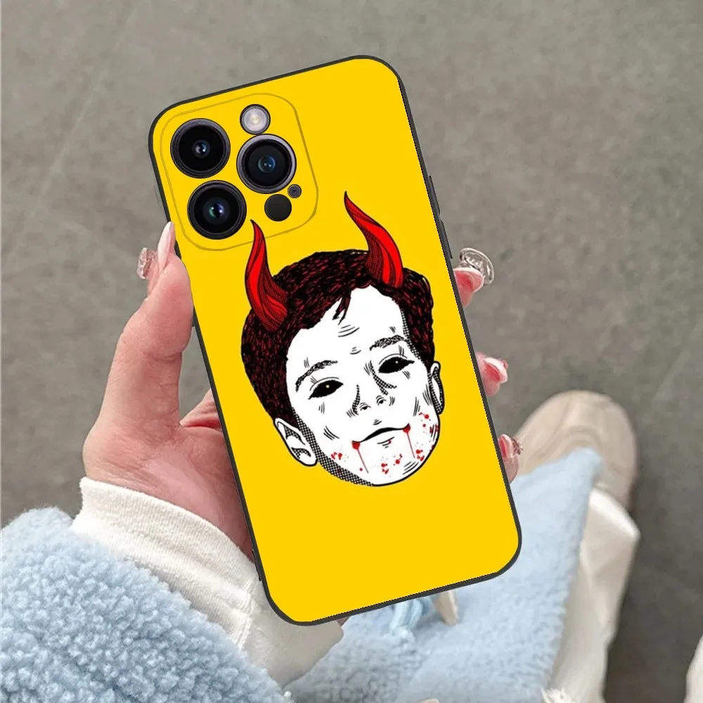 Jose M-Madero Singer Phone Case For iPhone 16 15 14 13 12 11 Plus Pro Max XS X XR SE Mini 8 7 Soft Silicone Black Cover