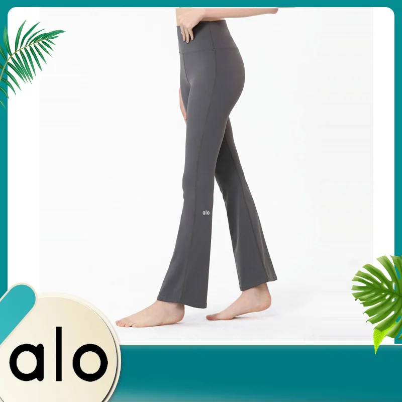 

Alo Yoga 2022 New High-waist Hip-lifting Yoga Pants Women's Micro-la Dance Pants Training Nude Sports Fitness Running Trousers