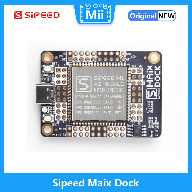 Комплект док-станции Sipeed Maix K210 AI +, с камерой GC0328 и экраном 2,4 дюйма esp8285