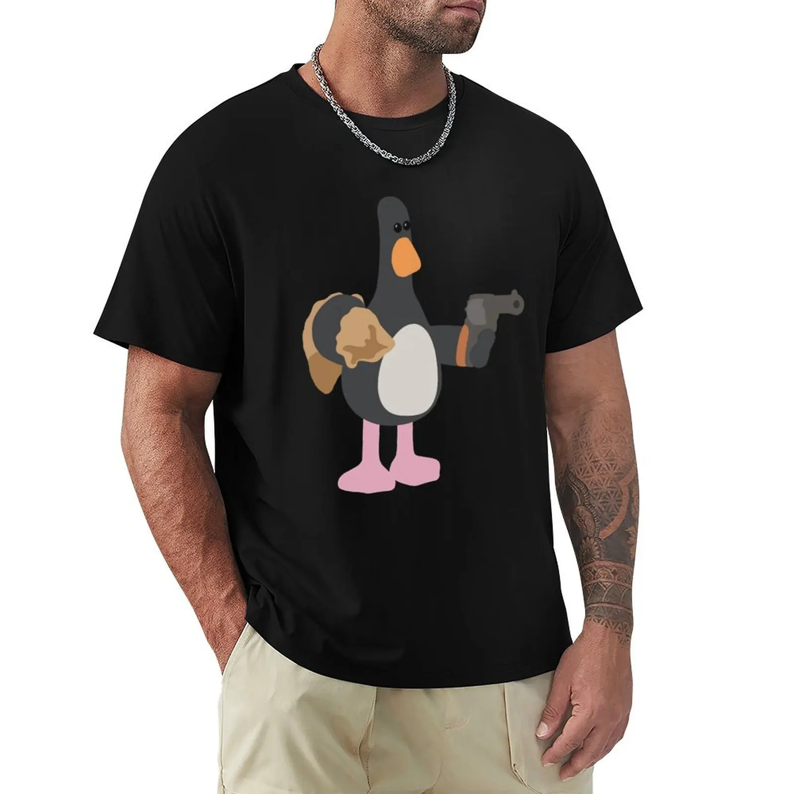 Футболка Feathers McGraw корейская модная летняя рубашка лето 2025 года таможенные