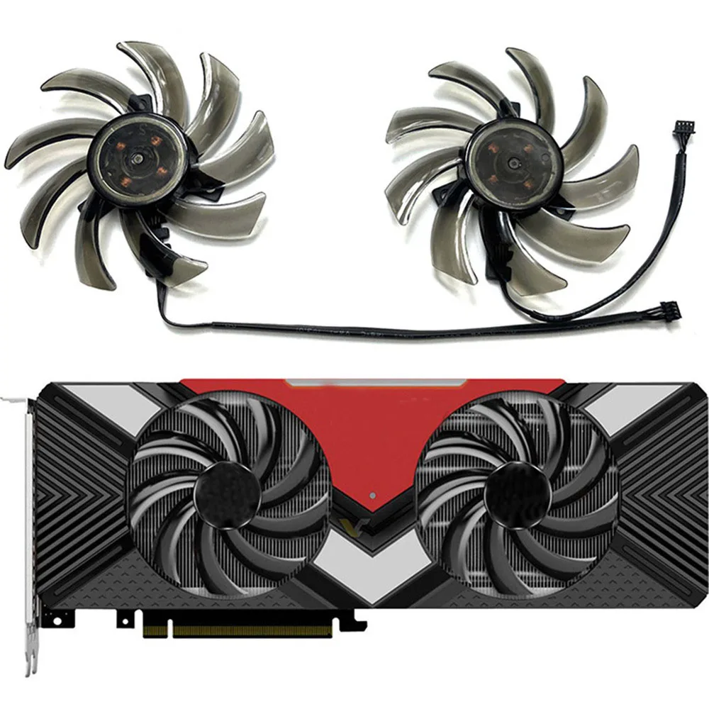 

GA91S2U DC12V 0.40A Gaming Graphics Card Cooling Fan for PNY PALiT RTX2070 2080 GAMING PRO/DUAL Cooler