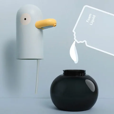 400 мл милая утка автоматический индукционный дозатор пены для мыла перезаряжаемая бесконтактная посуда для ванной комнаты кухня дети мытье рук