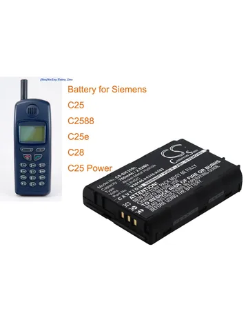 Аккумулятор Cameron Sino V30145-k1310-X103 для Siemens C25, C25 Power, C2588, C25e, C28