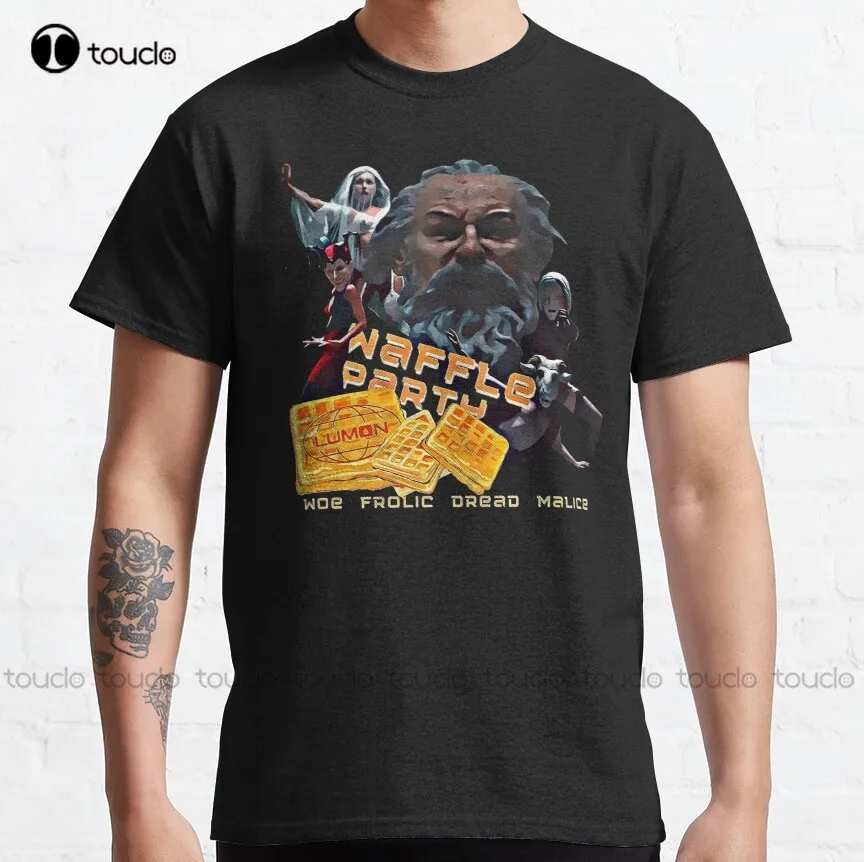 

Severance Lumon Waffle Party Classic T-Shirt Hiking Shirt Custom Gift Digital Printing Tee Shirt New Popular Harajuku Streetwear