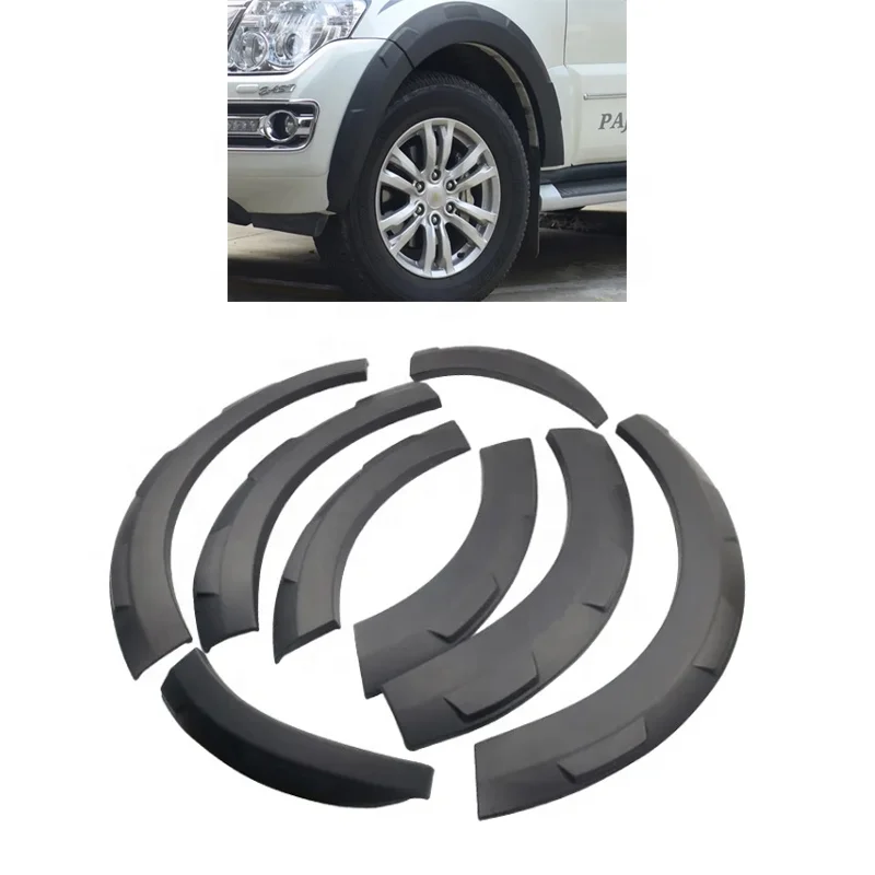 

Wheel Fender Flares Mudguards Wheel Eyebrows Widened Decorative for Mitsubishi Pajero V97 V93 2006-2021