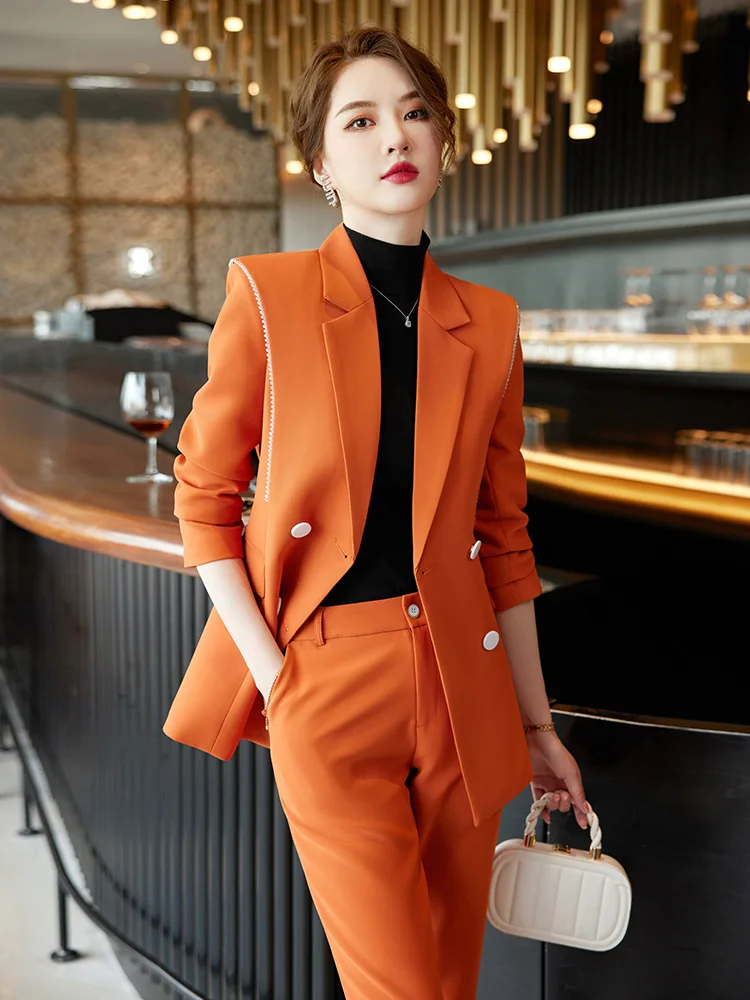 Autumn and winter business teachers' work clothes, professional clothes, women's suits, high-end suits, custom suits and pants