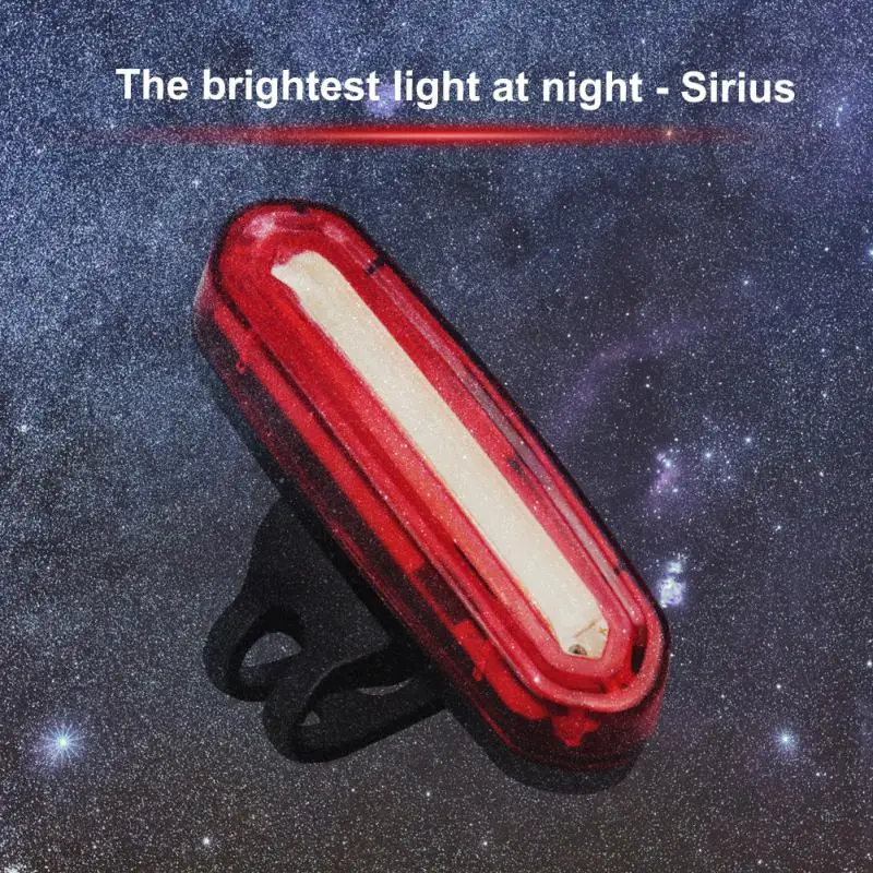 

Bike Rear Light 800 Lumen IPX6 Waterproof Taillight USB Bicycle Rear Light Flashing Night Cycling Warning Light Bike Accessories