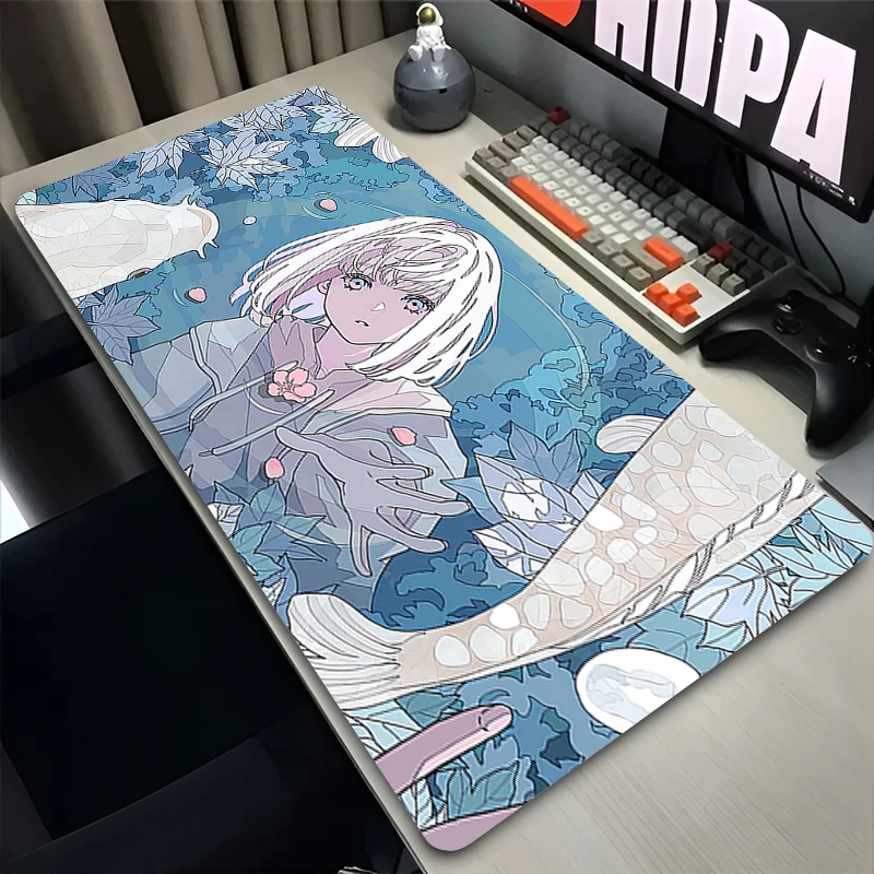 Большой XL Розовый Коврик Для Игровой Мыши Резиновый Нескользящий Клавиатуры