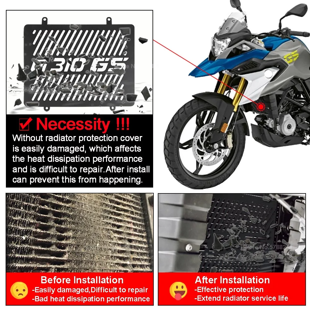 Защита радиатора для Мотоцикла BMW G310GS G310 GS G 310 2017-2019 2020