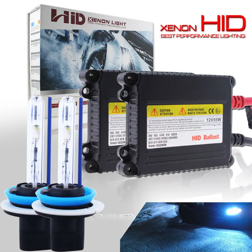 

55W 2X Glofe H11 H8 H16 Hid Conversion Kit Low Beam Fog Light Ice Blue 8000K