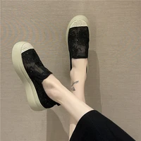 summer new thick soled lightweight and breathable casual womens shoes woman vulcanize shoes platforms sneakers canvas shoes