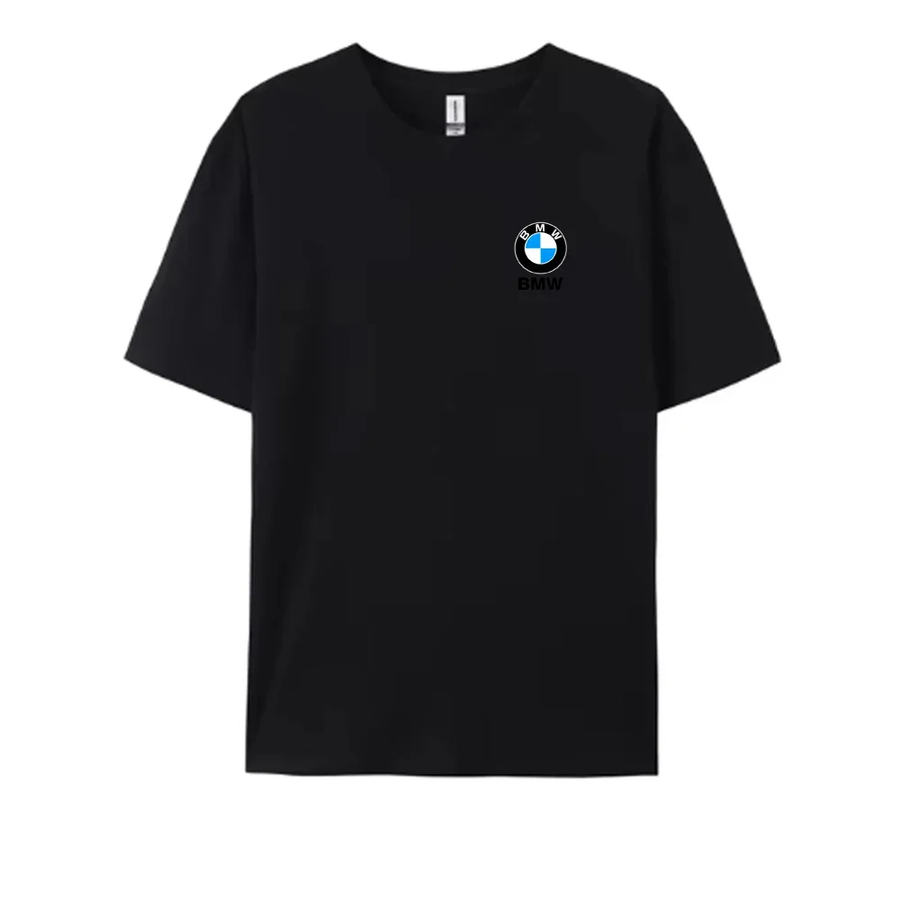 Новинка 2024 мужская и женская быстросохнущая спортивная футболка BMW однотонная