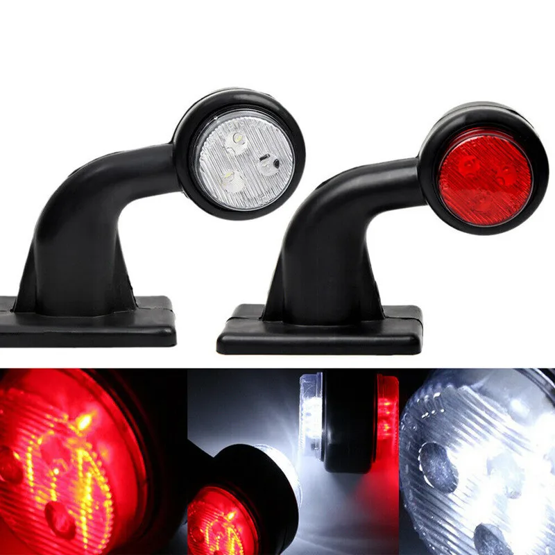 

2pcs LED truck Side Marker Indicator lamp Heavy duty lights 24v Markers Lamp Truck external lights Lorry Caravan Trailer lamp