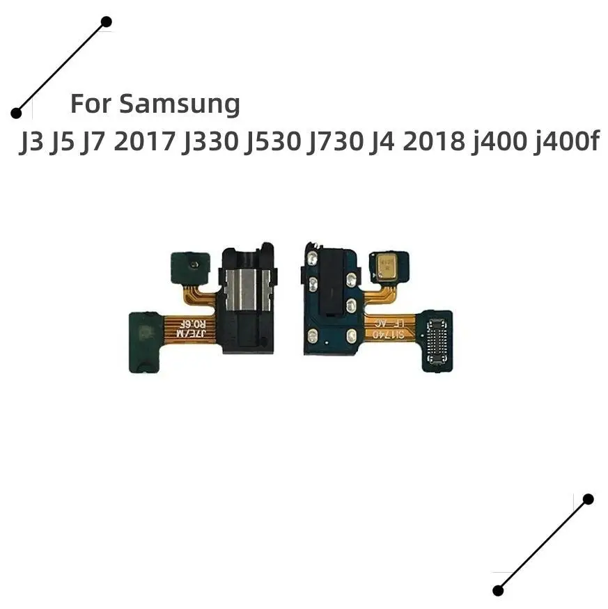 

New Earphone Jack Headphone Audio Microphone Flex Cable Repair Parts For Samsung J3 J5 J7 2017 J330 J530 J730 J4 2018 j400 j400f